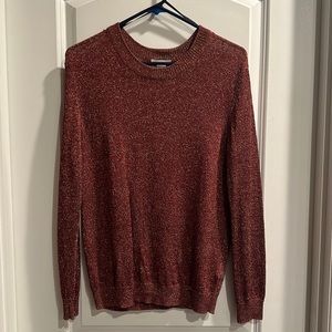 ✨H&M Wine/Gold ✨Crew Neck Holiday Sweater✨